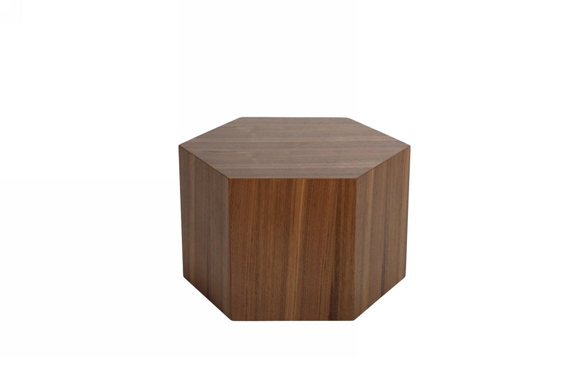 Modrest Newmont Modern Small Walnut End Table  Model VGBB-MND-CT23-WAL