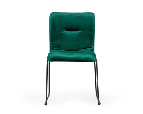 Modrest Yannis Modern Green Fabric Dining Chair (Set of 2) By VIG Furniture