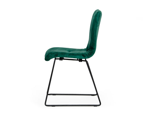 Modrest Yannis Modern Green Fabric Dining Chair (Set of 2) By VIG Furniture