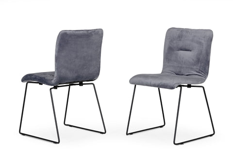 Modrest Yannis Modern Grey Fabric Dining Chair (Set of 2) By VIG Furniture