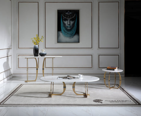 Modrest Echo Modern Marble End Table Model VGVCET1916