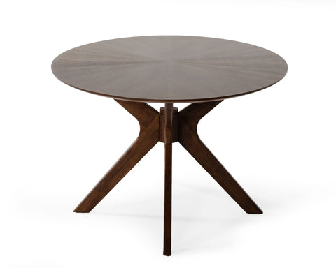 Modrest Prospect Modern Oval Walnut Dining Table Model VGMAMIT-5276-1