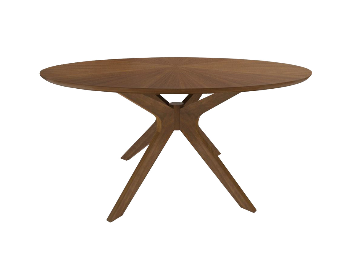 Modrest Prospect - Modern Round 59" Walnut Dining Table