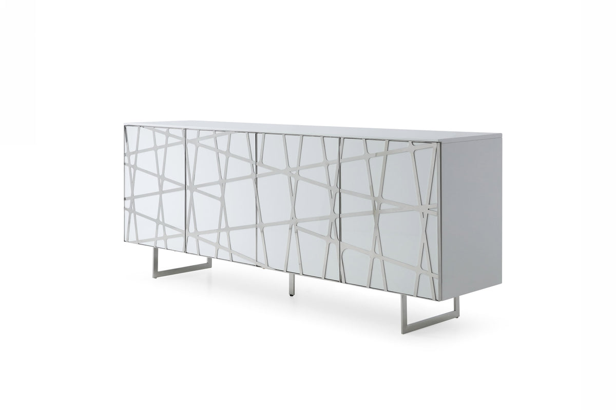 Modrest Kilson Modern White Buffet Model VGVCG1819-WHT