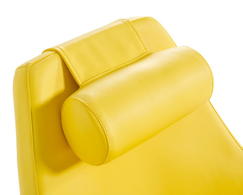 Modern Kenora Modern Yellow Eco Leather Accent Chair  Model VGBNEC-096