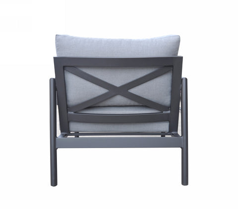 Divani Casa Kiowa Modern Outdoor Grey & Black Sofa Set By VIG Furniture