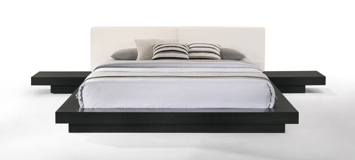 Modrest Tokyo Eastern King Contemporary Black and White Platform Bed