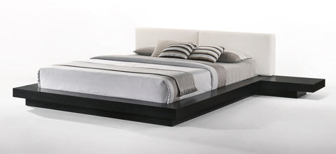Modrest Tokyo Eastern King Contemporary Black And White Platform Bed Model VGMABR-90-BLK-WHT-EK