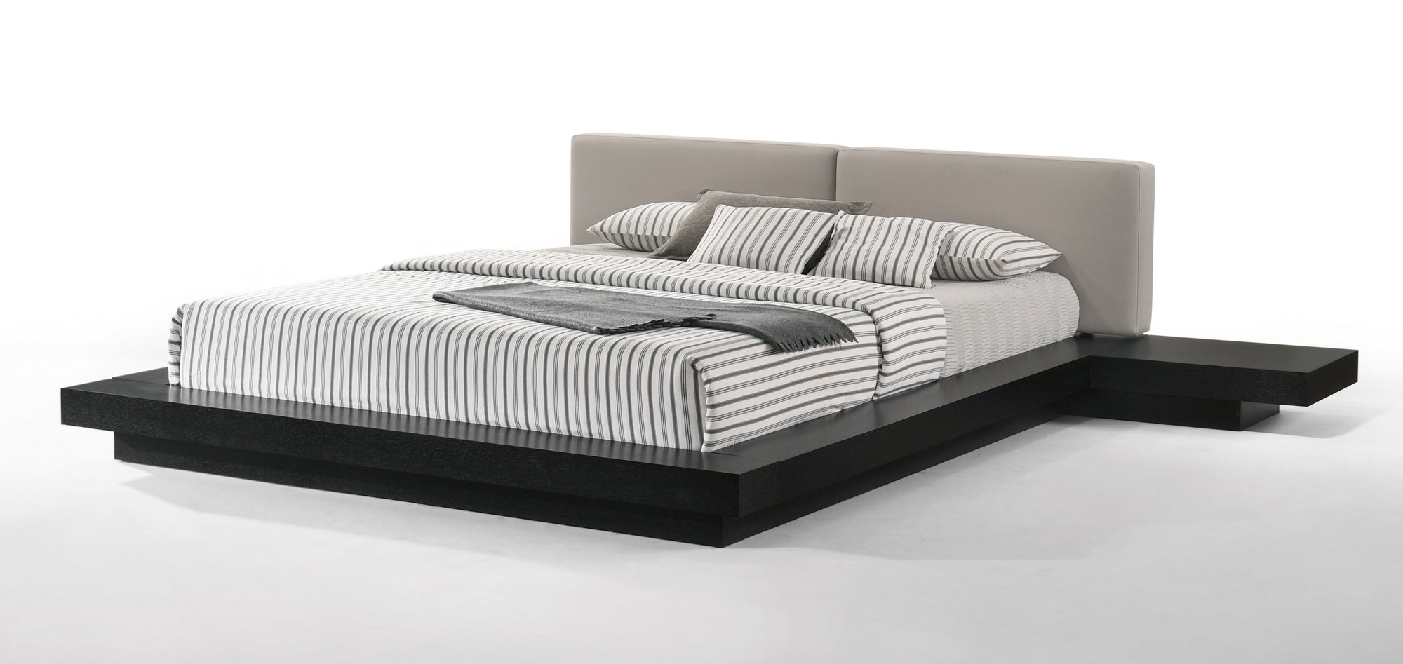 Modrest Tokyo Queen Contemporary Black And Grey Platform Bed  Model VGMABR-90-BLK-GRAY-Q