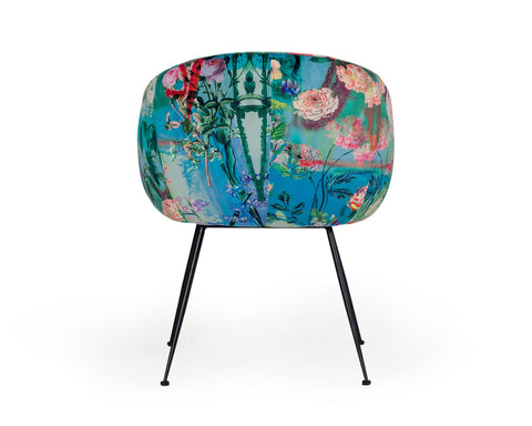 Modrest Roxann Contemporary Floral Velvet Dining Chair By VIG Furniture