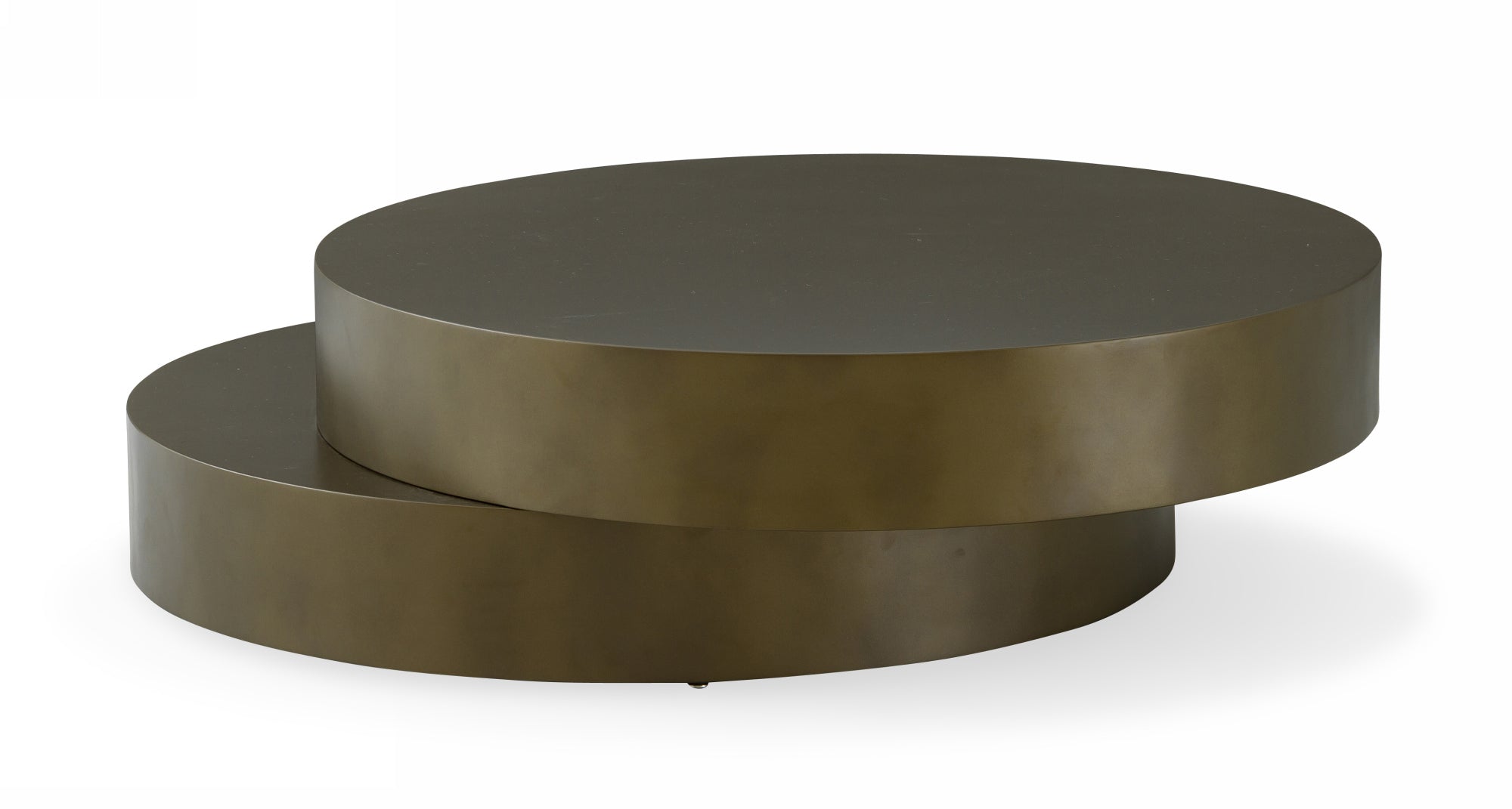 Modrest Grayson Glam Brushed Bronze Metallic Coffee Table Model VGODLZ-218C