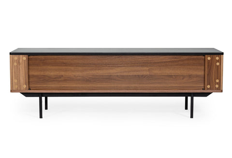Modrest Maggie Modern Walnut And Grey Tv Stand Model VGDWJ9715