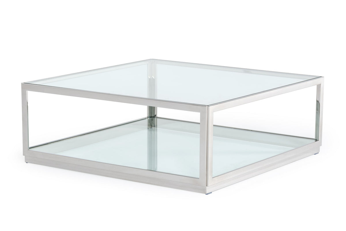 Modrest Weller Modern Stainless Steel Coffee Table  Model VGHB343E