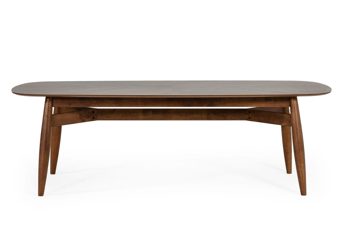 Modrest Ackley Modern Walnut Rectangular Dining Table Model VGMAMIT-8117
