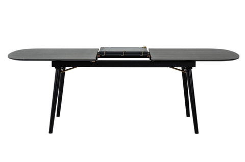 Modrest Addax - Modern Black Extendable Dining Table