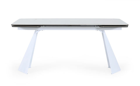 Modrest Encanto Modern White Ceramic Dining Table Model VGNS8762-DT
