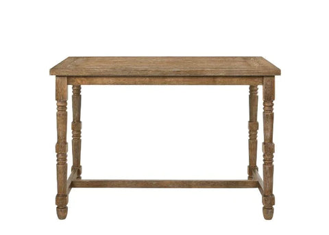 Farsiris Weathered Oak Finish Counter Height Table Model 77175 By ACME Furniture