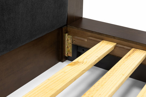 Nova Domus Fantasia Contemporary Dark Walnut And Dark Grey Bed Model VGWDHL-W01-01-BED