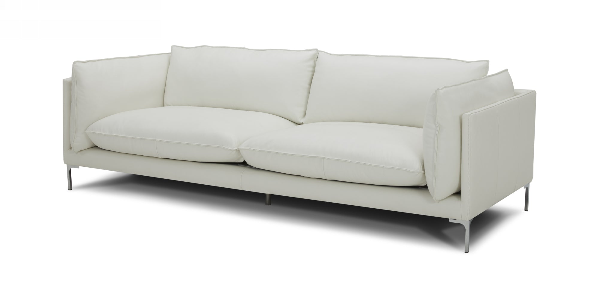 Divani Casa Harvest Modern White Full Leather Sofa Model VGKKKF2627-L2927-SOFA