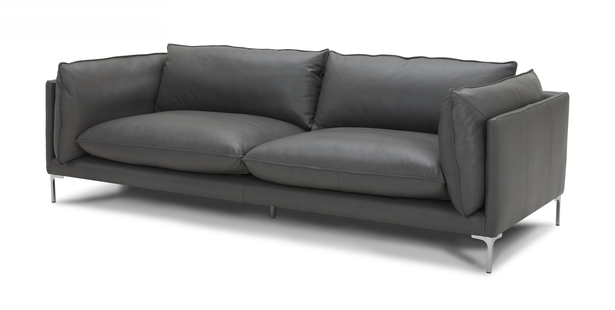 Divani Casa Harvest Modern Grey Full Leather Sofa Model VGKKKF2627-L2925-SOFA
