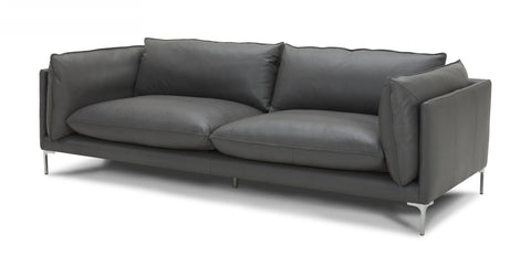 Divani Casa Harvest Modern Grey Full Leather Sofa Model VGKKKF2627-L2925-SOFA