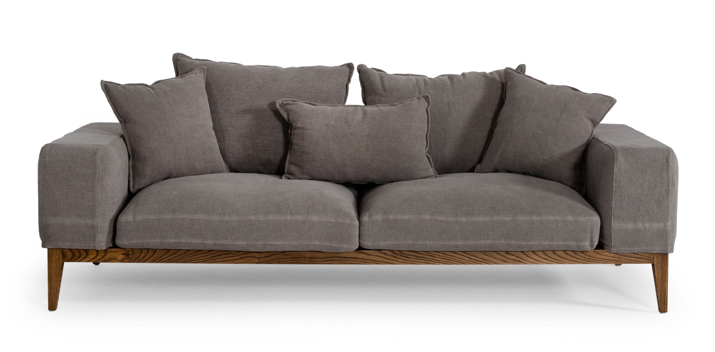 Divani Casa Corina Modern Grey Fabric Sofa Model VGUIMY694