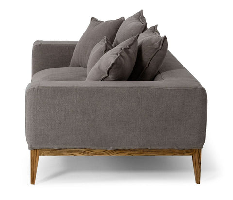 Divani Casa Corina Modern Grey Linen Loveseat Model VGUIMY694-L