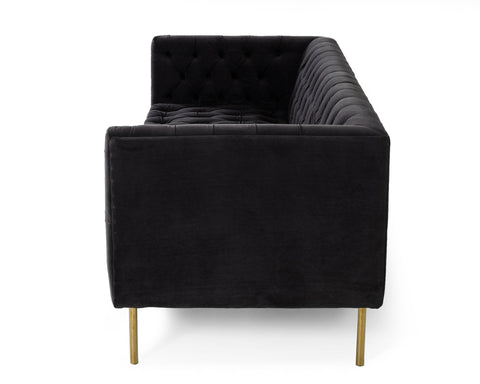 Divani Casa Chavez Dk Grey Velvet Sofa Model VGUIMF63-A