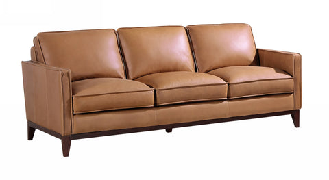 Divani Casa Naylor Modern Brown Italian Leather Split Sofa Model VGCA6394-BRN-S