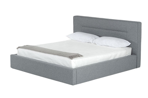 Nova Domus Juliana Eastern King Italian Modern Dark Grey Upholstered Bed Model VGACJULIANA-BED-EK