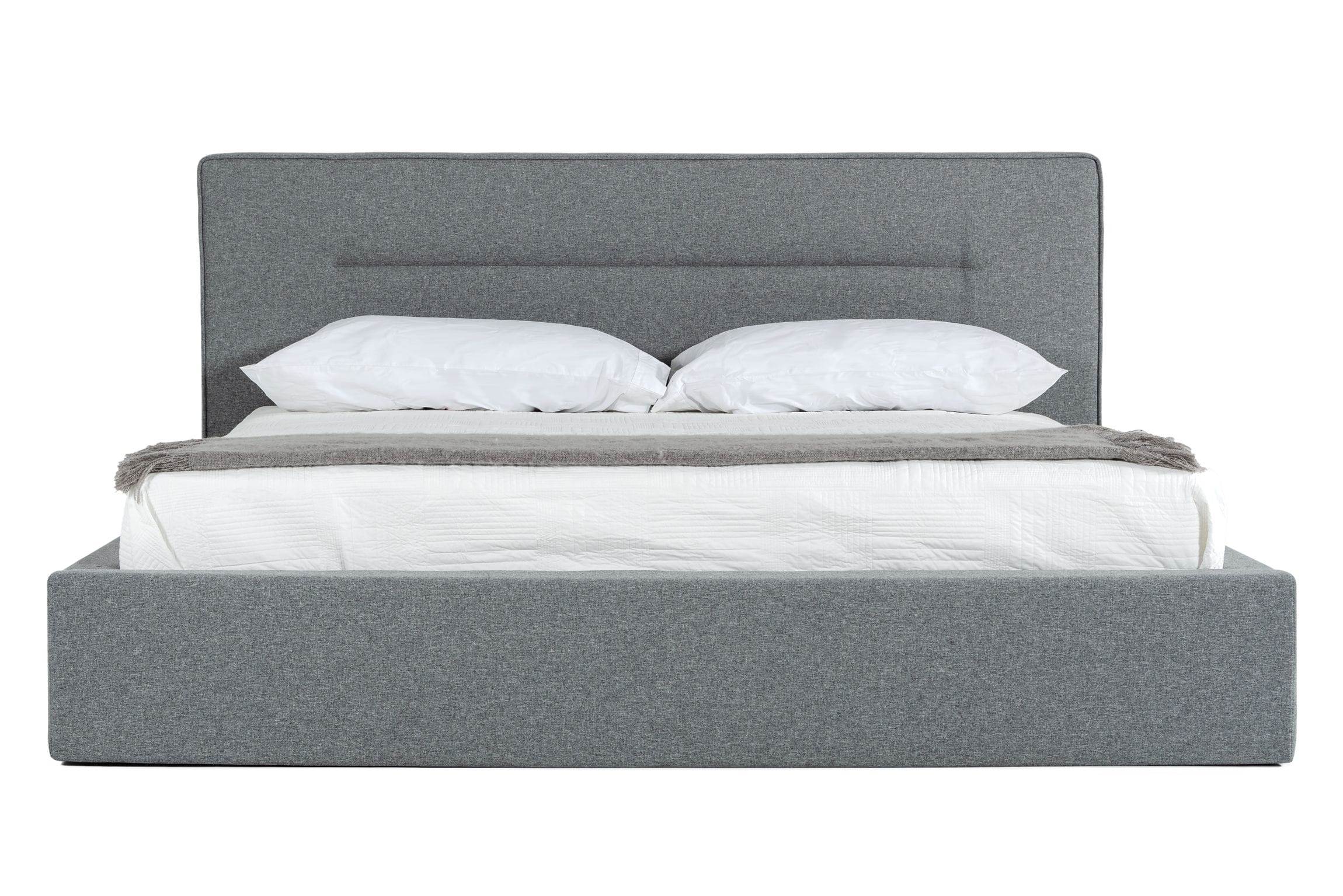 Nova Domus Juliana Italian Modern Dark Grey Upholstered Bed Model VGACJULIANA-BED