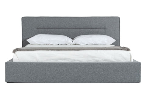 Nova Domus Juliana Queen Italian Modern Dark Grey Upholstered Bed Model VGACJULIANA-BED-Q