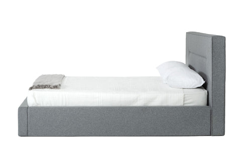 Nova Domus Juliana Eastern King Italian Modern Dark Grey Upholstered Bed Model VGACJULIANA-BED-EK