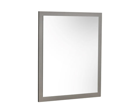 Nova Domus Lucia Italian Modern Elm And Matte Grey Mirror Model VGACLUCIA-MIR-GRY