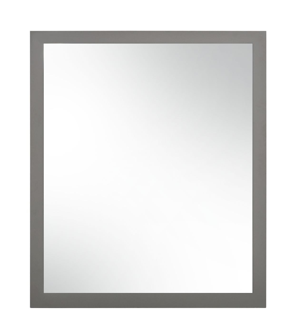 Nova Domus Lucia Italian Modern Elm And Matte Grey Mirror Model VGACLUCIA-MIR-GRY