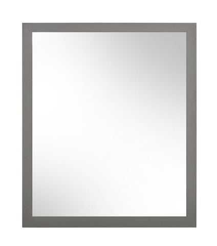 Nova Domus Lucia Italian Modern Elm And Matte Grey Mirror Model VGACLUCIA-MIR-GRY