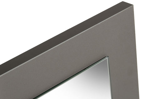 Nova Domus Lucia Italian Modern Elm And Matte Grey Mirror Model VGACLUCIA-MIR-GRY