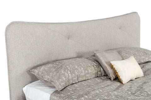 Modrest Alessia Queen Italian Modern Light Grey Upholstered Bed Model VGACALESSIA-BED-Q
