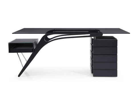 Modrest Suffolk Contemporary Black Ash Desk Model VGVCBT001-BLK