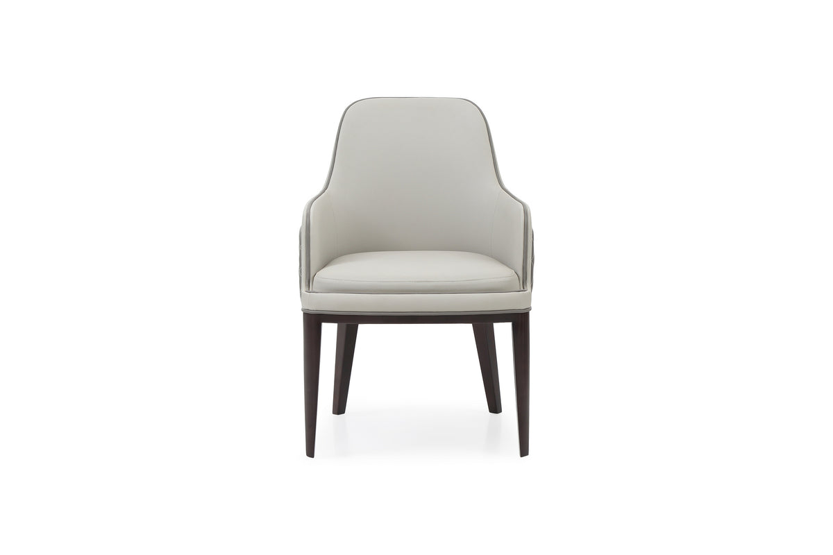 Modrest Maxwell Glam Beige And Grey Dining Chair Model VGVCB8766W