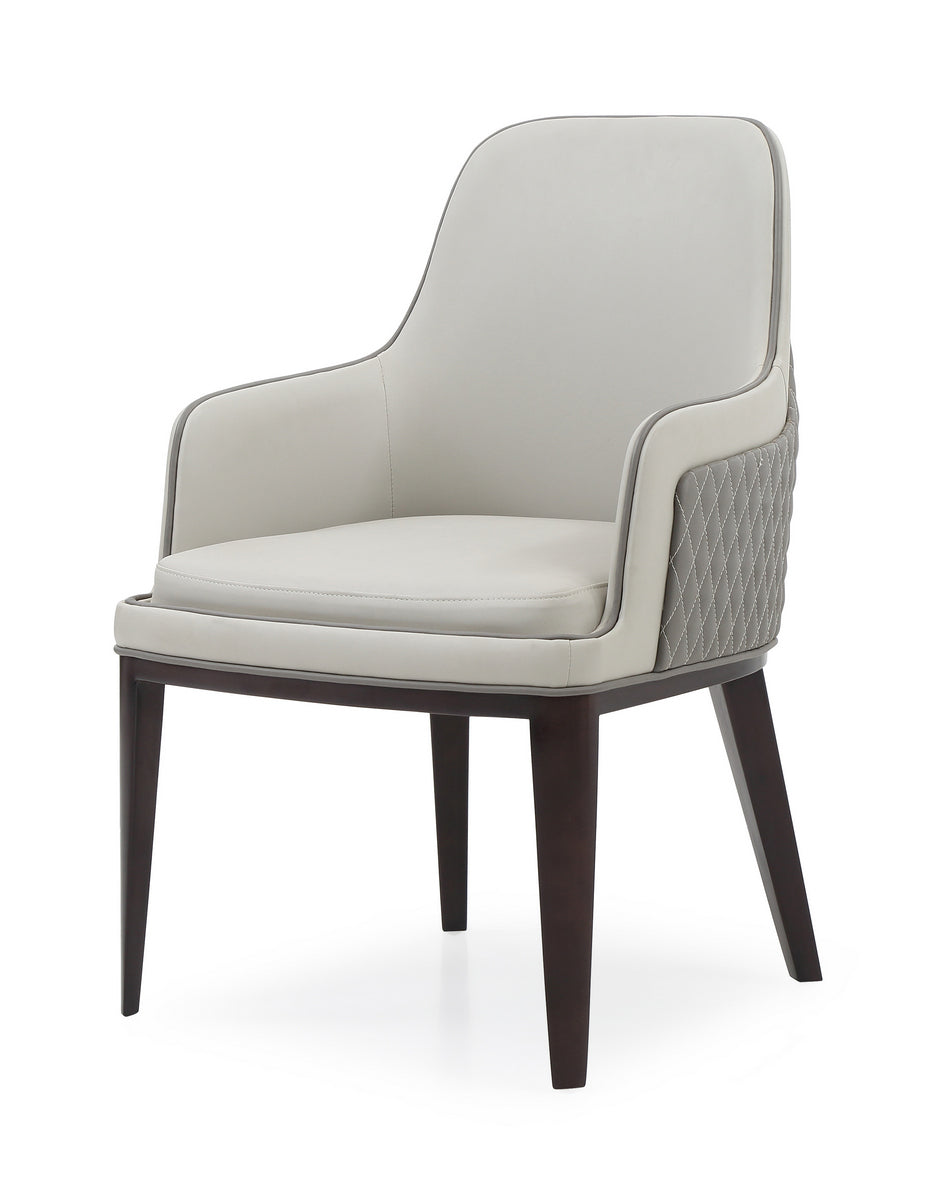 Modrest Maxwell Glam Beige and Grey Dining Chair By VIG Furniture