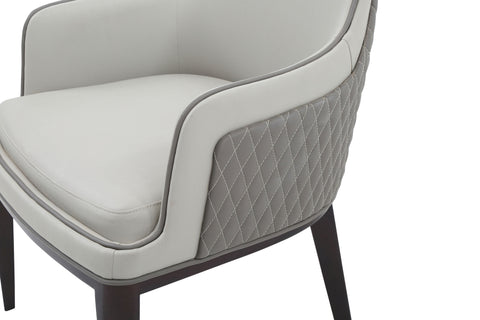 Modrest Maxwell Glam Beige and Grey Dining Chair By VIG Furniture