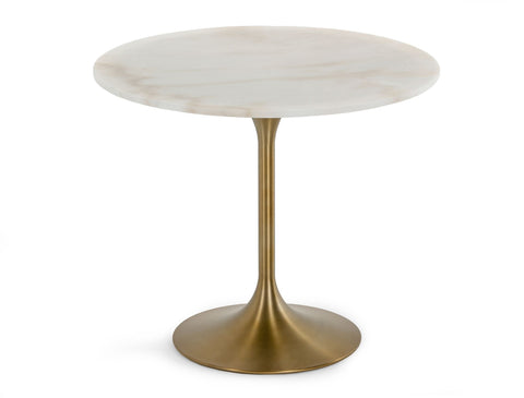 Modrest Collins Glam White Marble & Gold Dining Table Model VGGMM-DT-1089