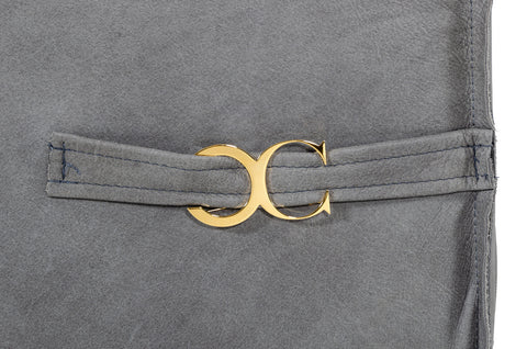 Lamod Italia Hollywood Italian Contemporary Grey Leather Bed Model VGDDHOLLYWOOD-EK