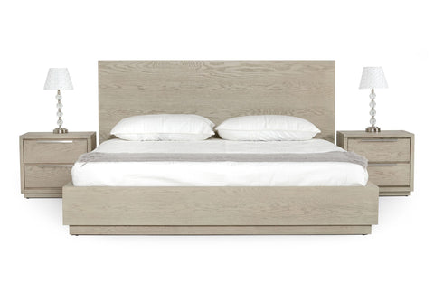 Modrest Samson Contemporary Grey And Silver Bed Model VGLBHAMI-KB207-01