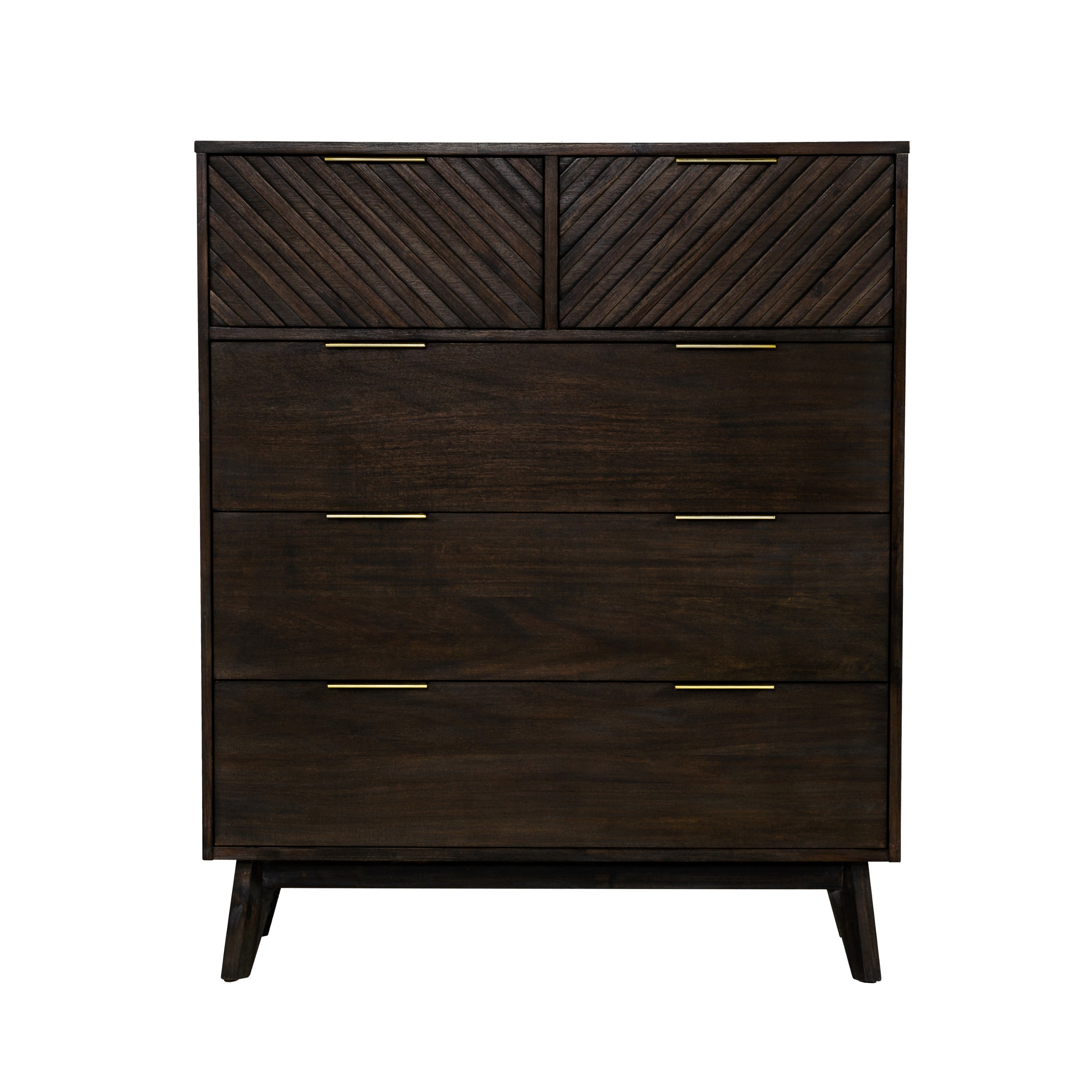 Modrest Daisy Mid Century Dark Acacia Chest Model VGWDKYOTO-CHEST