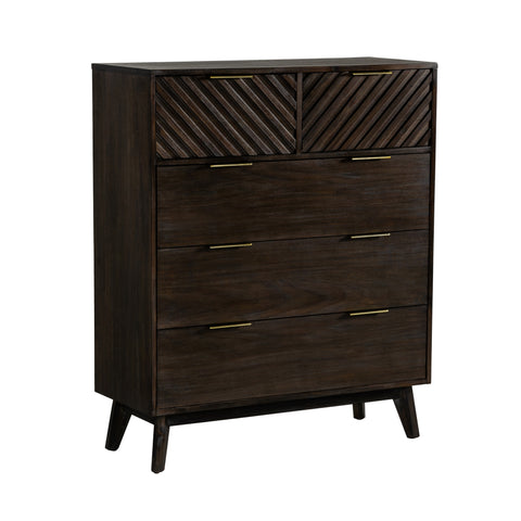 Modrest Daisy Mid Century Dark Acacia Chest Model VGWDKYOTO-CHEST