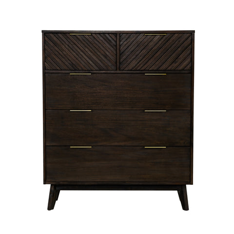 Modrest Daisy Mid Century Dark Acacia Chest Model VGWDKYOTO-CHEST