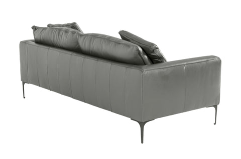 Divani Casa Jacoba Modern Dark Grey Leather Sofa Model VGKKKF2620-DKGRY-S-3