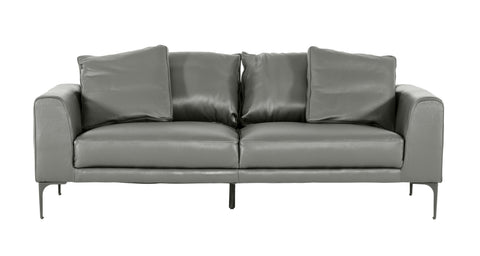 Divani Casa Jacoba Modern Dark Grey Leather Sofa Model VGKKKF2620-DKGRY-S-3